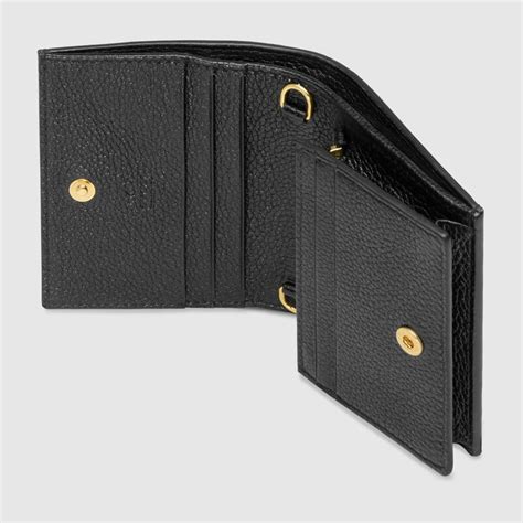 gucci swing leather zip card case|Gucci zumi card case wallet.